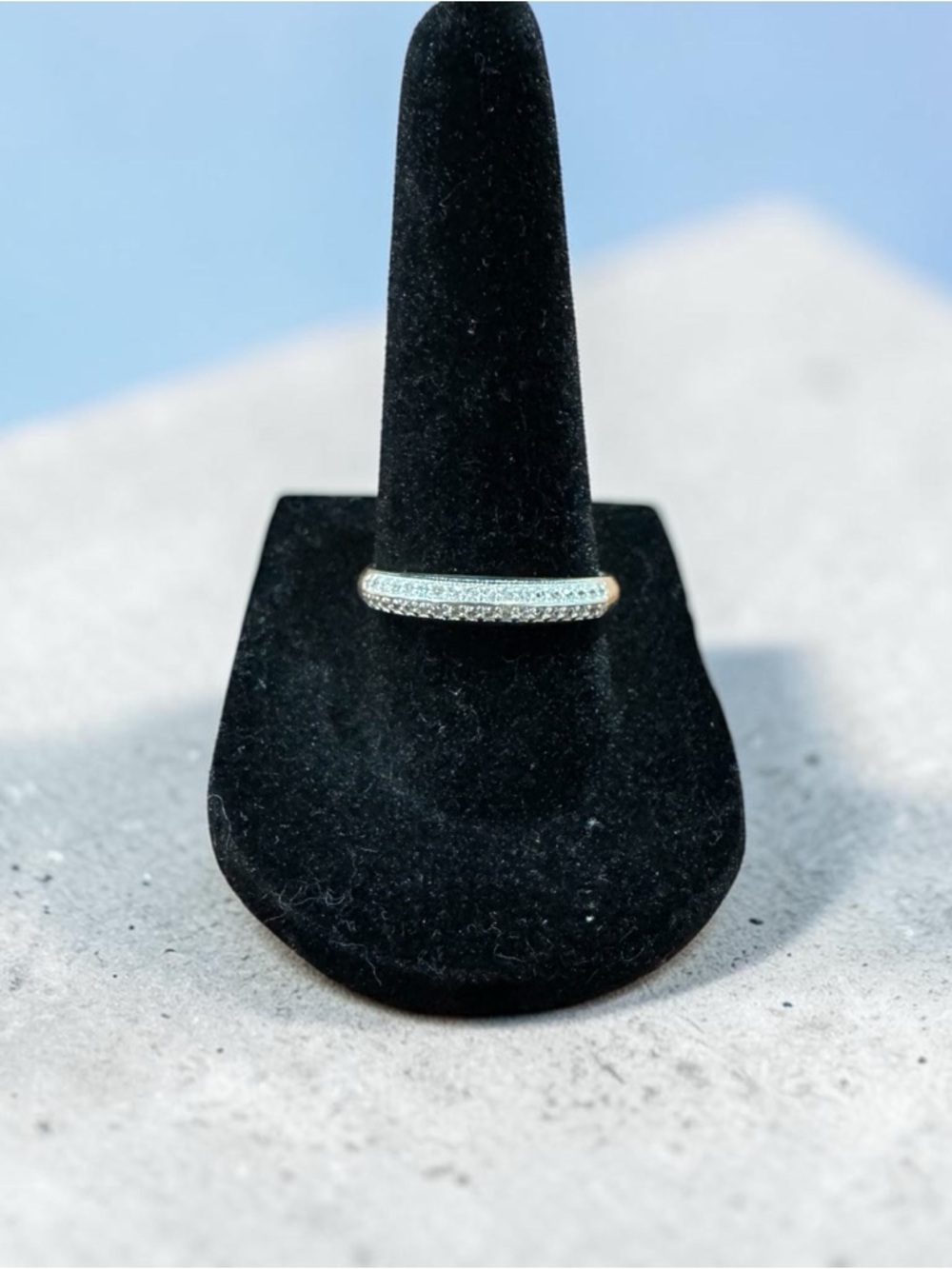 8.5 Classic Pave Eternity Band - Silver 925